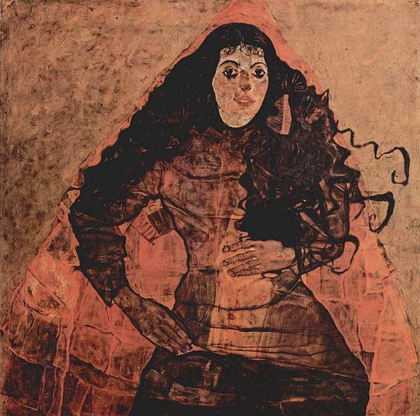 Egon Schiele Portrat der Trude Engel oil painting picture